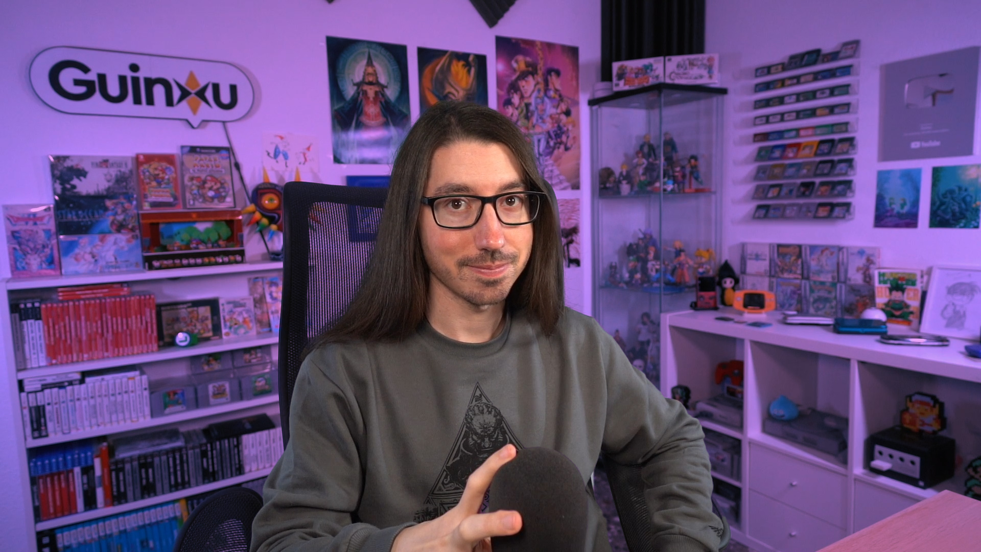 Guinxu en su setup de YouTube y Twitch. guinxu setup youtube